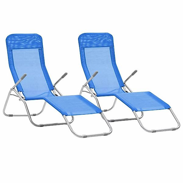 vidaXL Gartenliege Klappliegen 2 Stk. Textilene günstig online kaufen