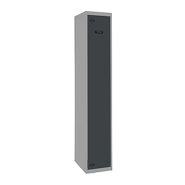 PROREGAL Spind AMEGO HxBxT 180 x 40 x 50 cm 1 Abteil Grundmodul Grau-Anthra günstig online kaufen