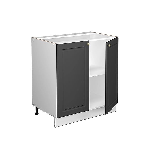 Vicco Spülenunterschrank Fame-Line Anthrazit-Gold/Weiß 80 cm mit Regal AP E günstig online kaufen