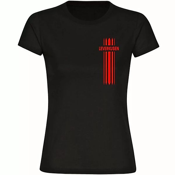 multifanshop T-Shirt Damen Leverkusen - Streifen - Frauen günstig online kaufen