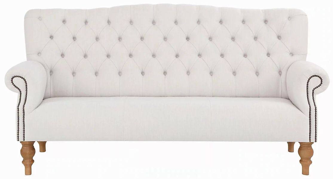 Home affaire Chesterfield-Sofa "Lord", mit echter Chesterfield-Knopfheftung günstig online kaufen