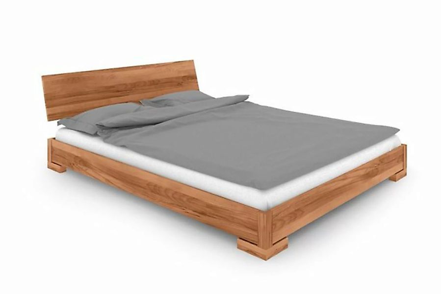 byoak Bett VENTO E-0 160 x 200 aus Massivholz, mit Holzkopfteil, Naturgeölt günstig online kaufen