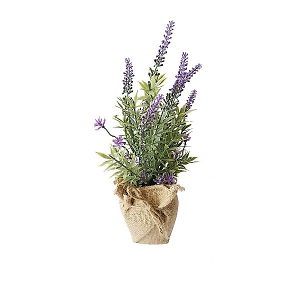 Kunstblume Lavendeltopf 26 cm Kunstpflanze Flora günstig online kaufen
