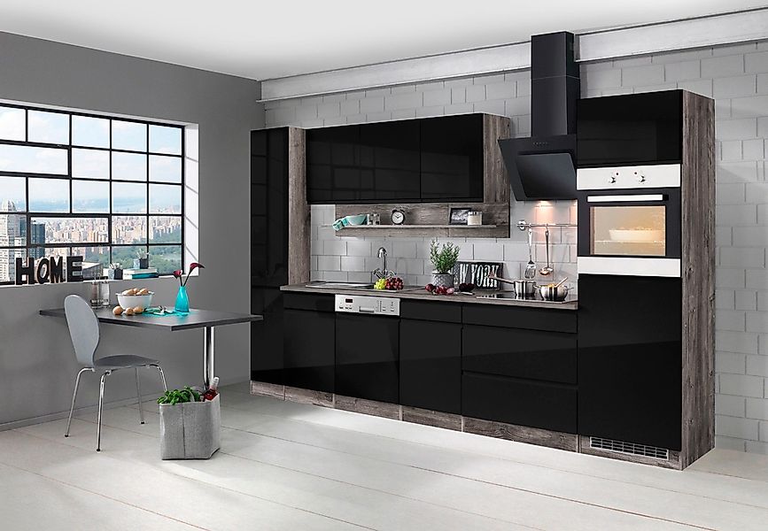 KOCHSTATION Küchenzeile "KS-Virginia" Breite 330 cm, wahlweise mit Induktio günstig online kaufen