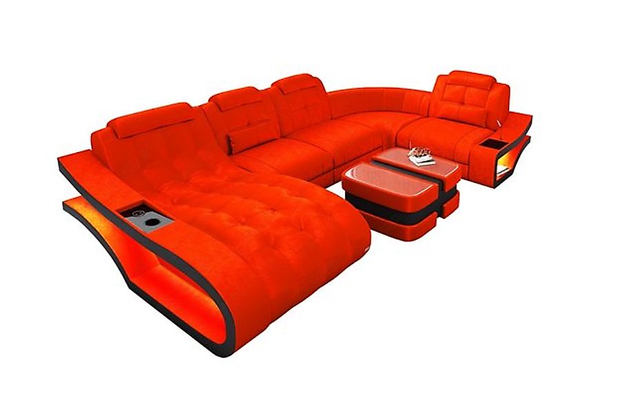 Sofa Dreams Wohnlandschaft Polster Stoff Sofa Couch Elegante S - U Form Sto günstig online kaufen