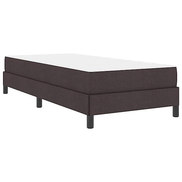vidaXL Boxspringbett mit Matratze Dunkelbraun 90 x 200 cm Stoff 3398461 günstig online kaufen
