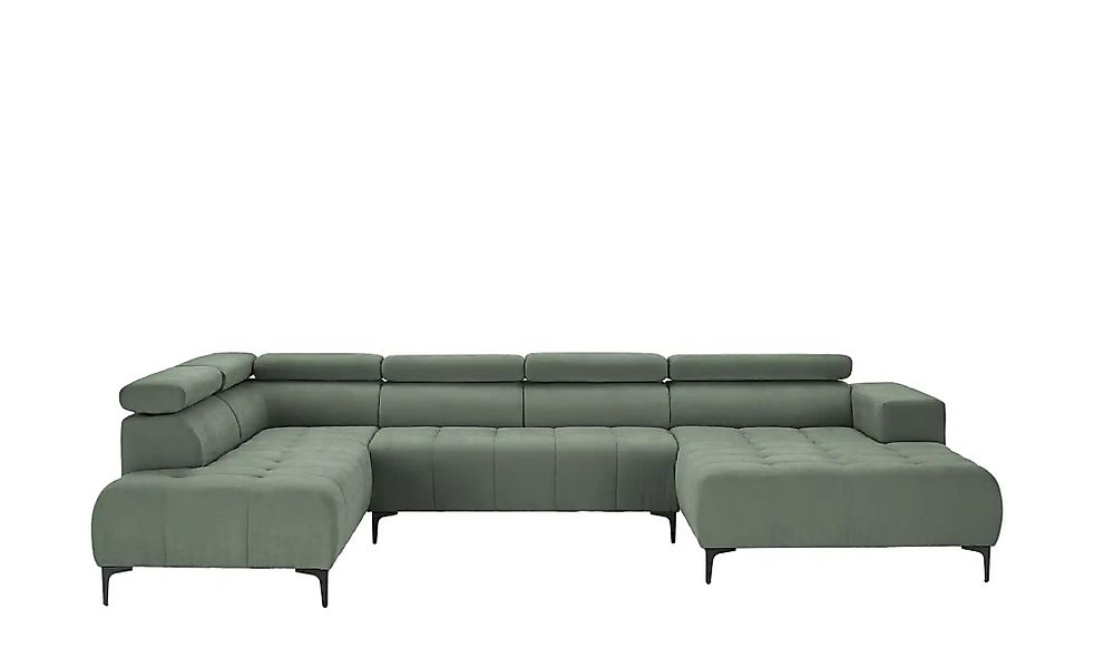 switch Wohnlandschaft  Caro ¦ grün ¦ Maße (cm): B: 350 H: 81 T: 214.0 Polst günstig online kaufen