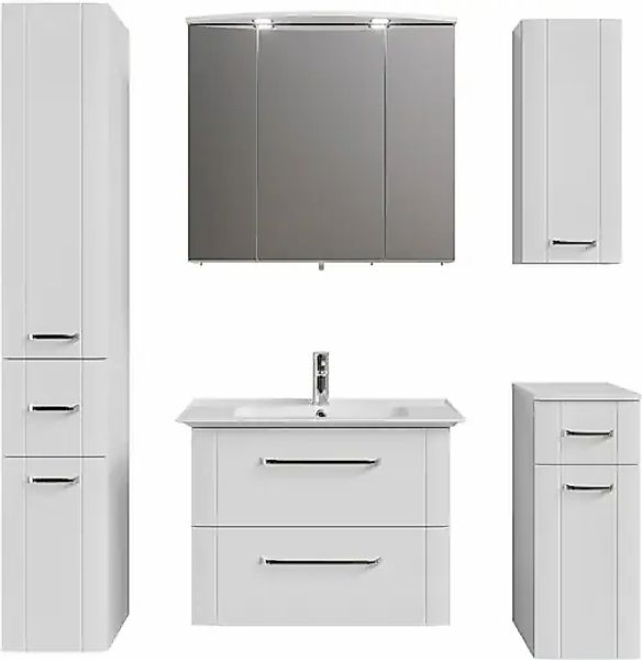 Saphir Badmöbel-Set »Serie 3006 5-teilig Keramik-Waschtisch mit Spiegelschr günstig online kaufen