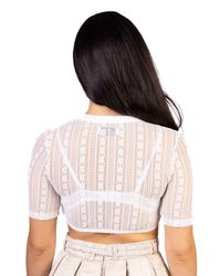 Trachtl Trachtenbluse Trachtl-CLAUDIA Dirndlbluse SpitzeDirndl Weiss günstig online kaufen