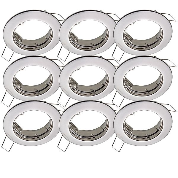 Oktaplex 9er Set Spot Rahmen Sedan für LED-Module 50mm Deckeneinbaustrahler günstig online kaufen