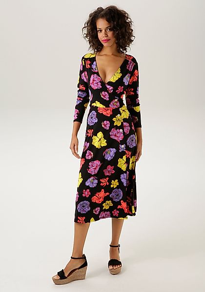 Aniston CASUAL Jerseykleid mit farbenfrohen Blüten günstig online kaufen