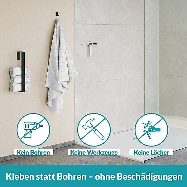 WEISSENSTEIN Handtuchhaken ohne Bohren, (4-St) günstig online kaufen
