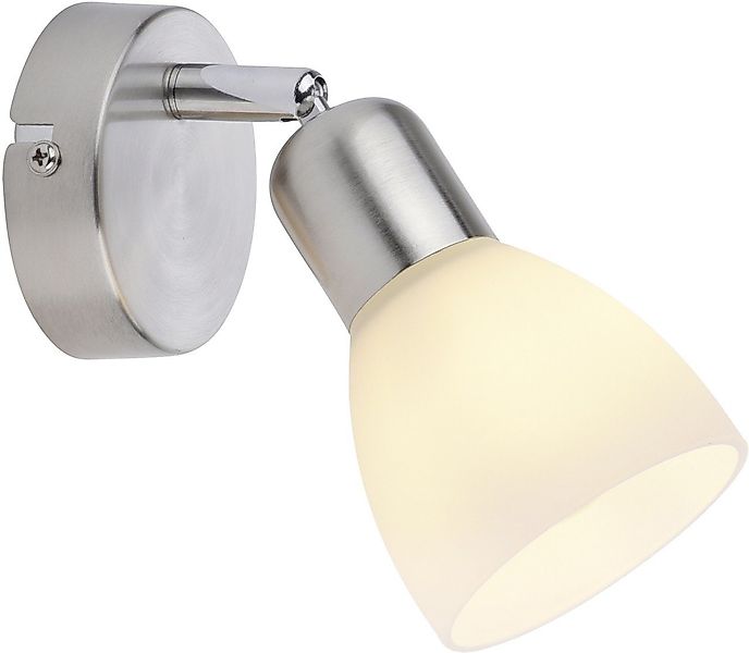 LeuchtenDirekt Wandleuchte Leuchten Direkt 1er Spot Karo stahl-weiß 14 x 8 günstig online kaufen