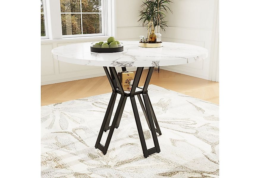 Flieks Esstisch (1-St., 1 Tisch, 100x76 cm), runder Küchentisch mit Staurau günstig online kaufen