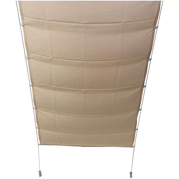 Peddy Shield Bausatz Pergola inkl. Sonnensegel 420 cm x 140 cm Elfenbein günstig online kaufen