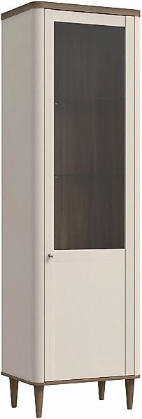 FORTE Vitrine, B/H/T 60,4/200,5/41,2 cm, Echtholzfüße günstig online kaufen