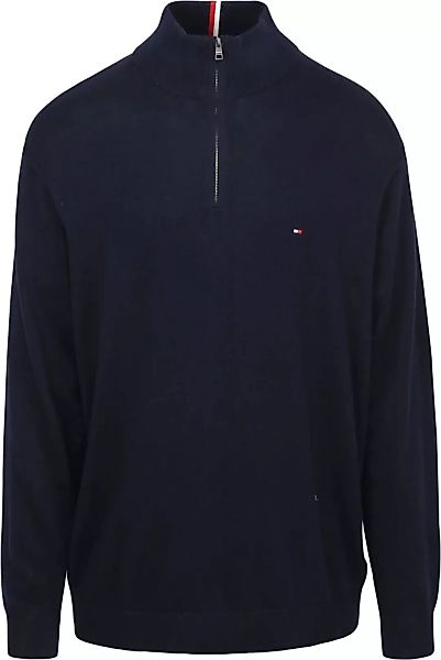 Tommy Hilfiger Big & Tall Half Zip Pullover Navy - Größe 5XL günstig online kaufen