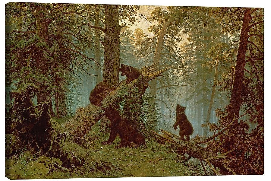 Posterlounge Wandbild Morgen in einem Kiefernwald, Ivan Ivanovich Shishkin, günstig online kaufen
