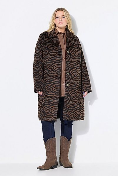 Studio Untold Wintermantel Mantel Kunstfellbesatz Zebra-Muster Revers Kompl günstig online kaufen