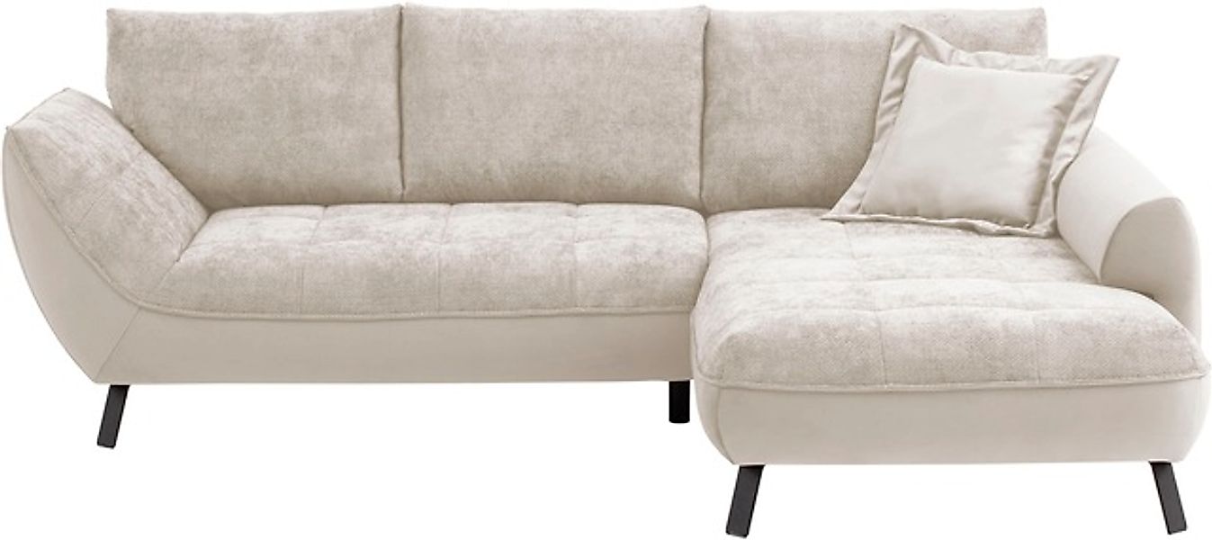 exxpo - sofa fashion Ecksofa »Bellinii, Materialmix, Strukturbezug und pfle günstig online kaufen