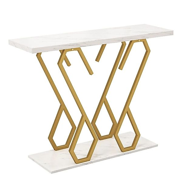 Costway Konsolentisch Eingangstisch Weiß 100 x 30 x 79 cm günstig online kaufen