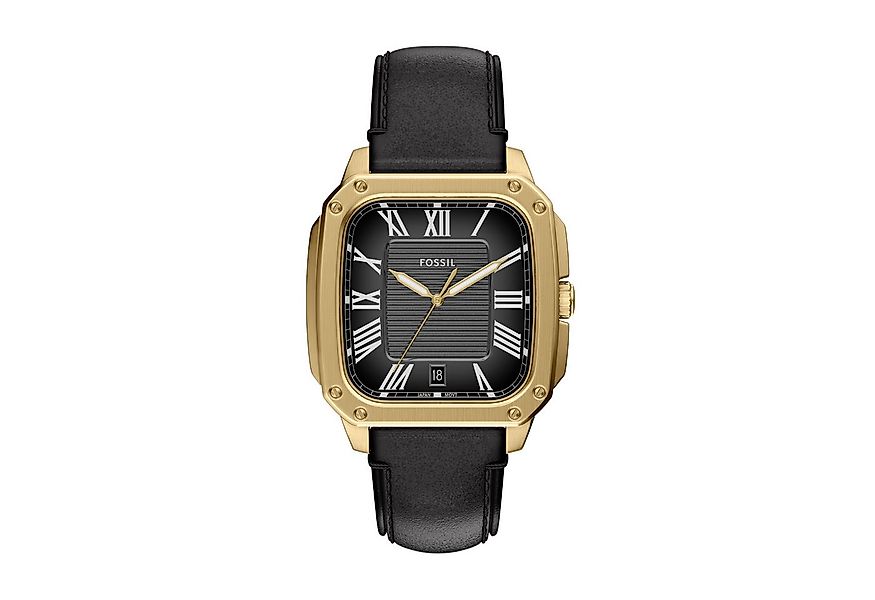 Fossil Quarzuhr Crosby FS6151, Armbanduhr, Herrenuhr, Lederarmband, analog, günstig online kaufen