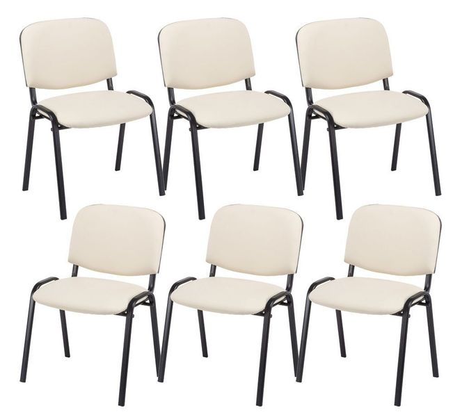 CLP Besucherstuhl Ken Kunstleder (6er Set), günstig online kaufen