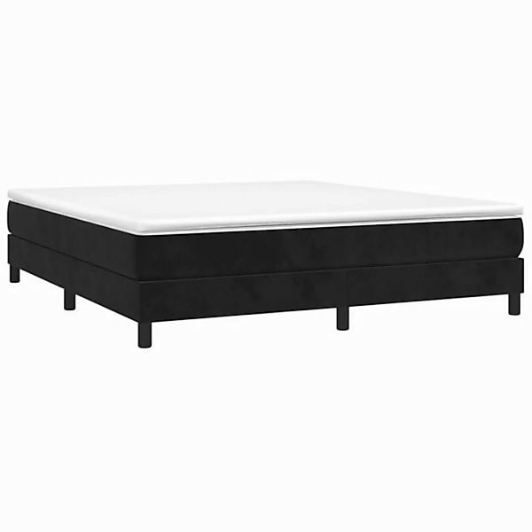 furnicato Bett Bettgestell ohne Matratze Schwarz 160x200 cm Samt (1-tlg) günstig online kaufen