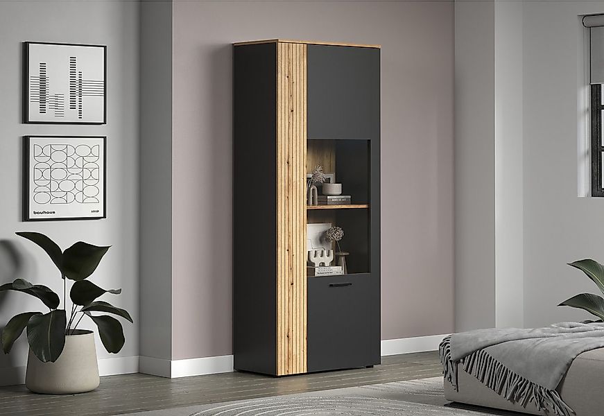 INOSIGN Standvitrine "Estepona" 1 Stk. tlg. Standvitrine mit 2 Türen - (B/T günstig online kaufen