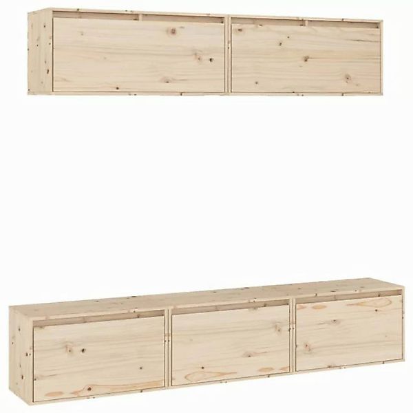 vidaXL TV-Schrank TV-Schränke 5 Stk Massivholz Kiefer Lowboard Lowboard günstig online kaufen