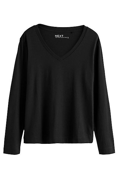 Next T-Shirt Legeres Langarmshirt aus Baumwoll-Modal-Gemisch (1-tlg) günstig online kaufen