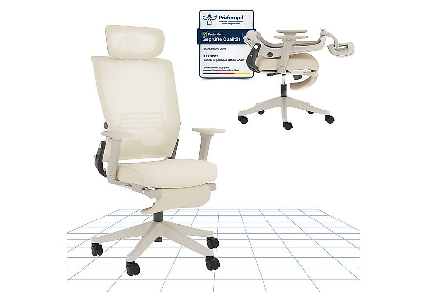 FLEXISPOT Bürostuhl Foldex Ergonomischer Bürostuhl – Ideal für Büro & Mitta günstig online kaufen