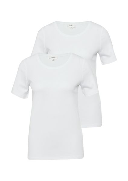 s.Oliver T-Shirt (2-tlg) aus Interlockjersey im günstig online kaufen