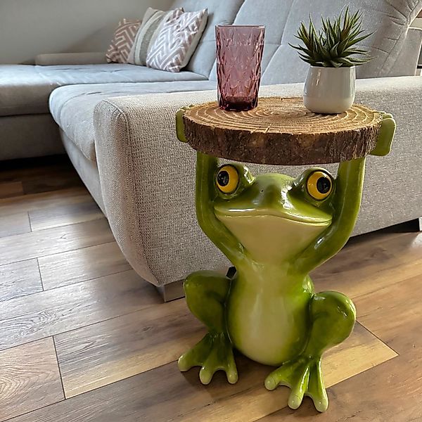 Online-Fuchs Beistelltisch Frosch mit runder Baumscheibe günstig online kaufen