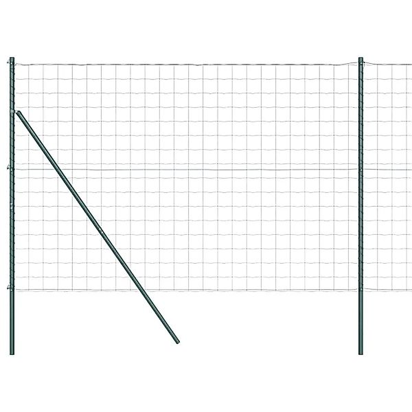vidaXL Zaun mit Pfosten Grün 1,5 x 10 m Stahl 3350309 günstig online kaufen