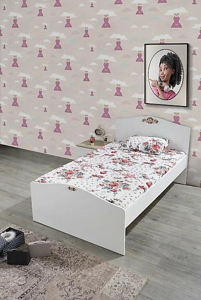 JVmoebel Bett Kinderzimmer Designer Möbel Schreibtisch Moderner Jugendzimme günstig online kaufen