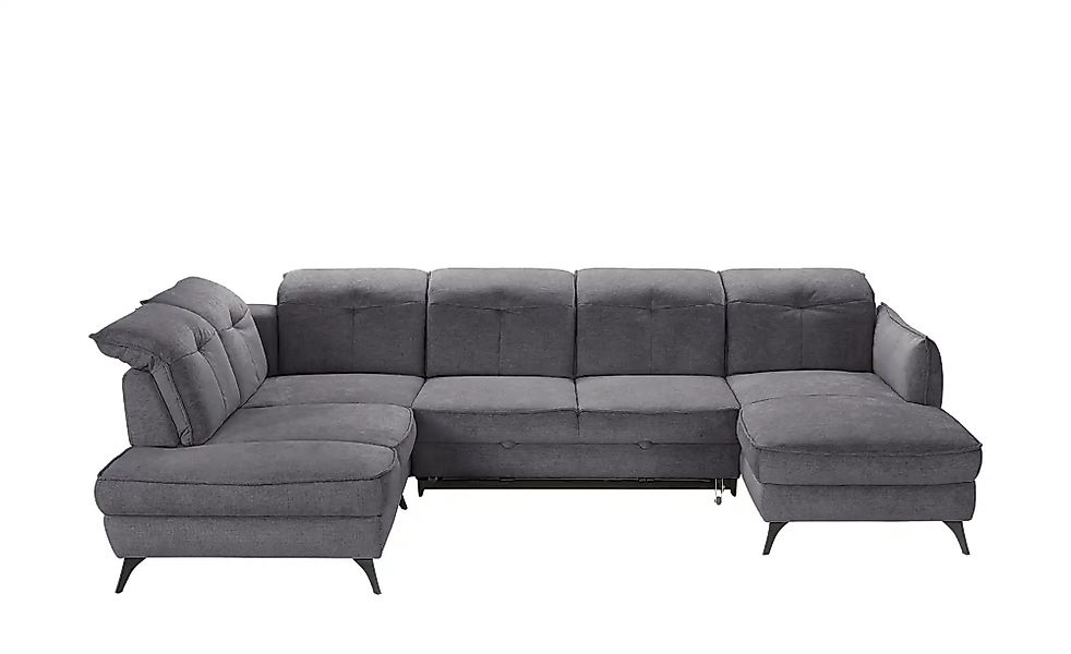 medium Wohnlandschaft inklusive diverser Funktionen Milan ¦ grau ¦ Maße (cm günstig online kaufen