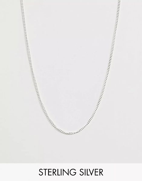 ASOS DESIGN – Kurze Halskette aus Sterlingsilber günstig online kaufen