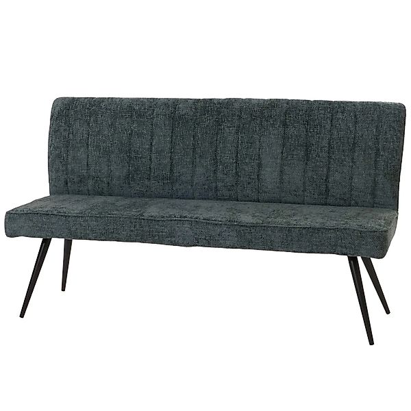 BERLINLODGE Sitzbank 90x160x60cm Sitzhöhe 48cm Rückenlehne Stoff/Textil Che günstig online kaufen