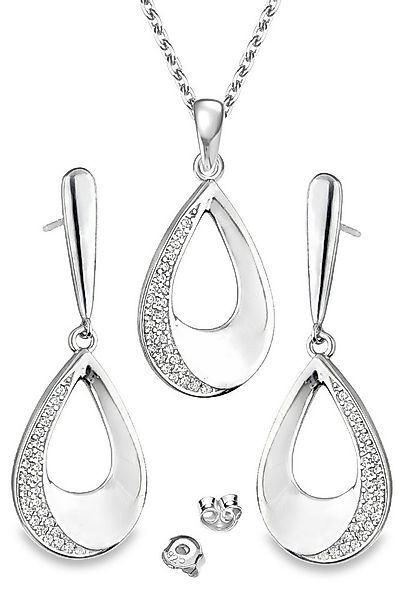Limana Schmuckset 925 Sterling Silber Kette hängende Ohrringe Ohrstecker An günstig online kaufen