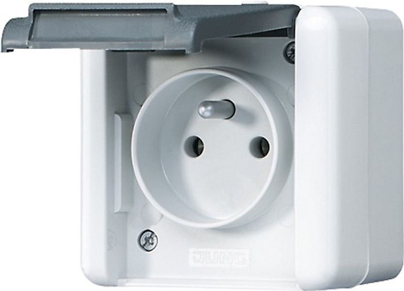 Jung Steckdose 16A 250V 2-pol.u.E 821 FKI W - 821FKIW günstig online kaufen