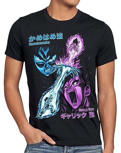 Print-Shirt Herren T-Shirt Goku vs Vegeta günstig online kaufen