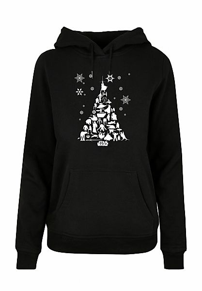 F4NT4STIC Kapuzenpullover "F4NT4STIC Damen Star Wars Christmas Tree with La günstig online kaufen