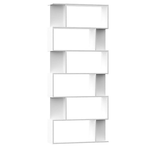 vidaXL Bücherregal, Buchregal/Raumteiler Weiß 80x24x192 cm Holzwerkstoff günstig online kaufen