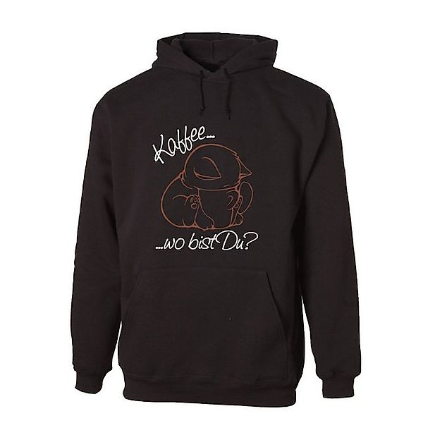 G-graphics Hoodie Kaffee... wo bist Du? Unisex mit trendigem Frontprint für günstig online kaufen