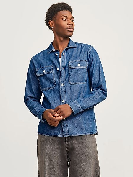 Jack & Jones Langarmhemd "JJETRAVIS SHIRT LS NOOS", mit Brusttaschen günstig online kaufen