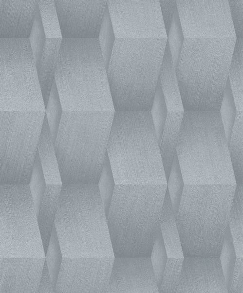 Bricoflor 3D Tapete Silber Grau Moderne Vliestapete Geometrisch Metallic Wa günstig online kaufen