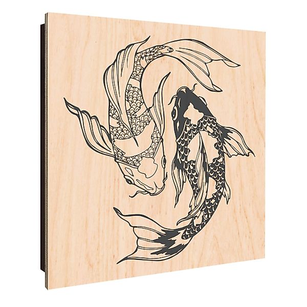 Banjado Großer Schlüsselkasten Holz 30x30cm Schwarz Scharnier Links 50 Hake günstig online kaufen