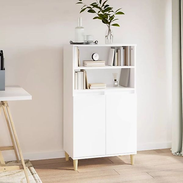 Vidaxl Highboard Weiß 60x36x110 Cm Holzwerkstoff günstig online kaufen