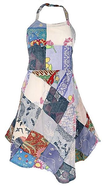 Guru-Shop Midikleid Patchwork Unikat Sommerkleid, Neckholder.. günstig online kaufen